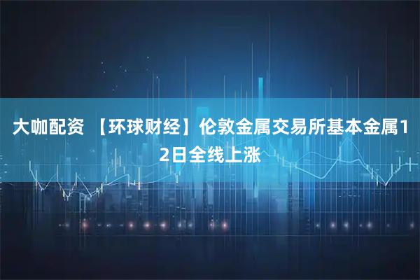 大咖配资 【环球财经】伦敦金属交易所基本金属12日全线上涨