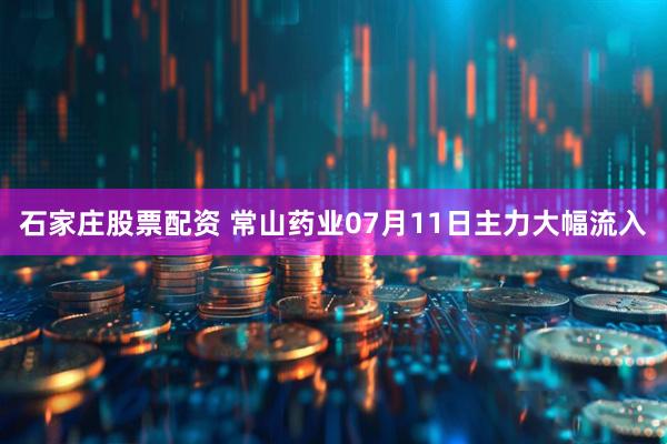 石家庄股票配资 常山药业07月11日主力大幅流入