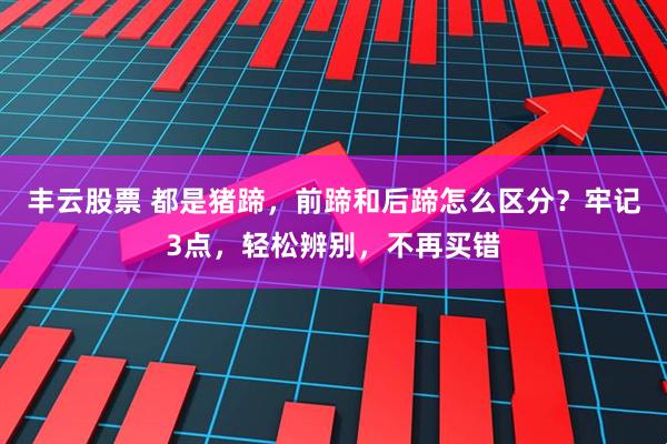 丰云股票 都是猪蹄，前蹄和后蹄怎么区分？牢记3点，轻松辨别，不再买错